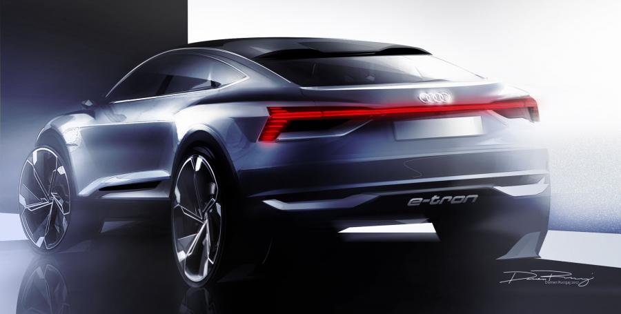 Эскиз Audi e-tron Sportback Concept 2017 года  (фото 24 из 35)
